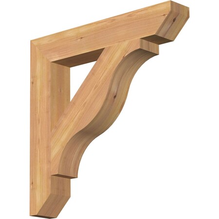 Ekena Millwork Funston Slat Smooth Bracket, Western Red Cedar, 3 1/2"W x 22"D x 22"H BKT04X22X22FST06SWR